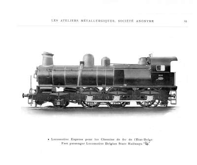 <b>Locomotive Express pour les Chemins de fer de l'Etat Belge</b>